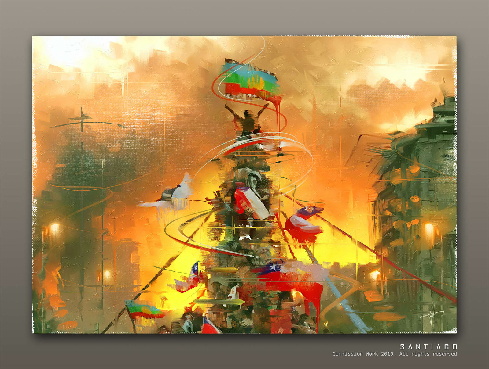 Artwork "Santiago" - Commission Work - T-Shirt Motive 