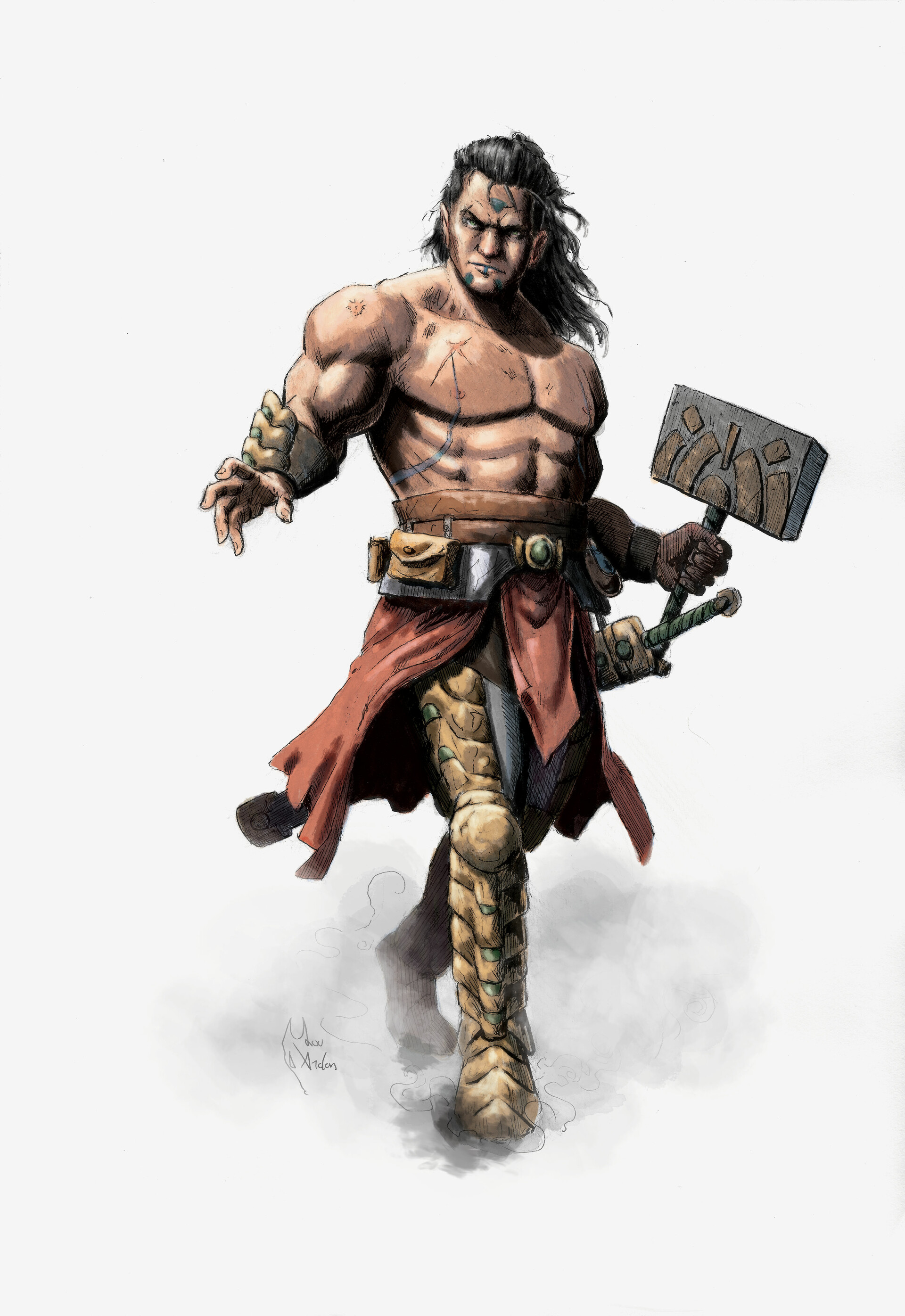 Artstation Guerrier Au Marteau Lou Ardan Artstation Guerrier Au Marteau Lou Ardan