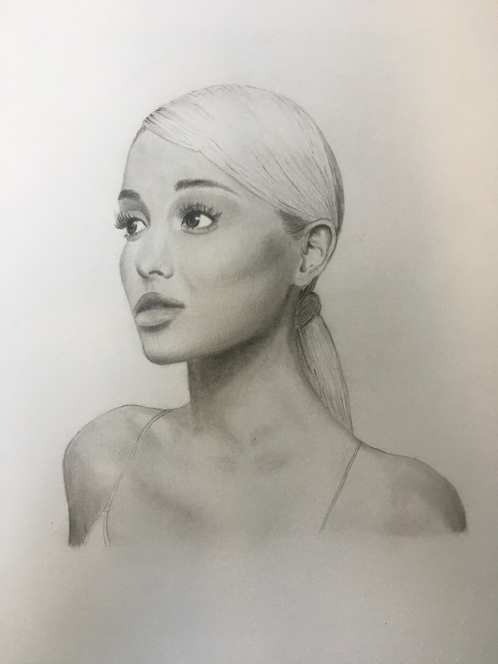 ArtStation - Ariana Grande Graphite Portrait