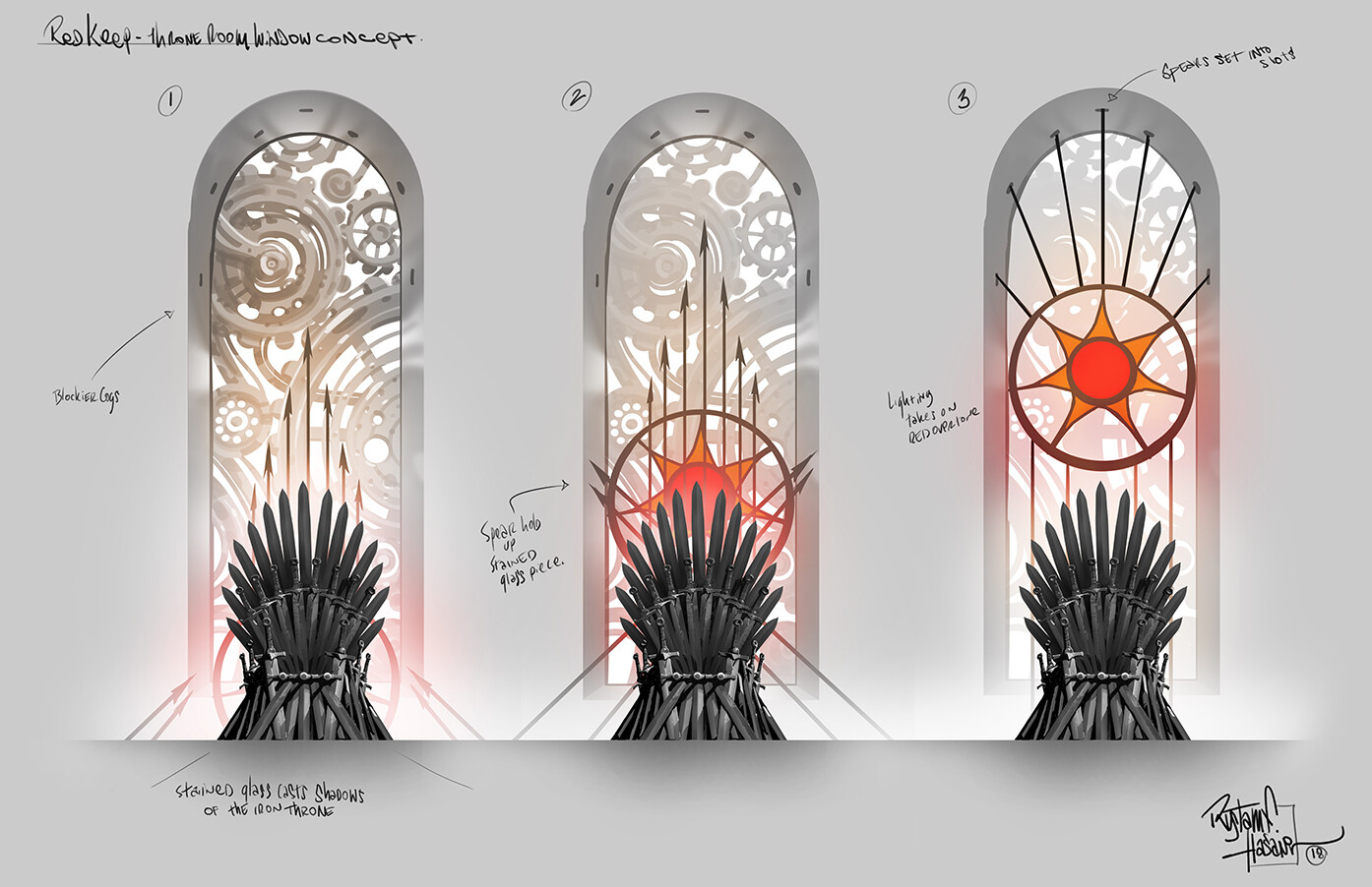 ArtStation GOT Seson 8 titles, The Red Keep