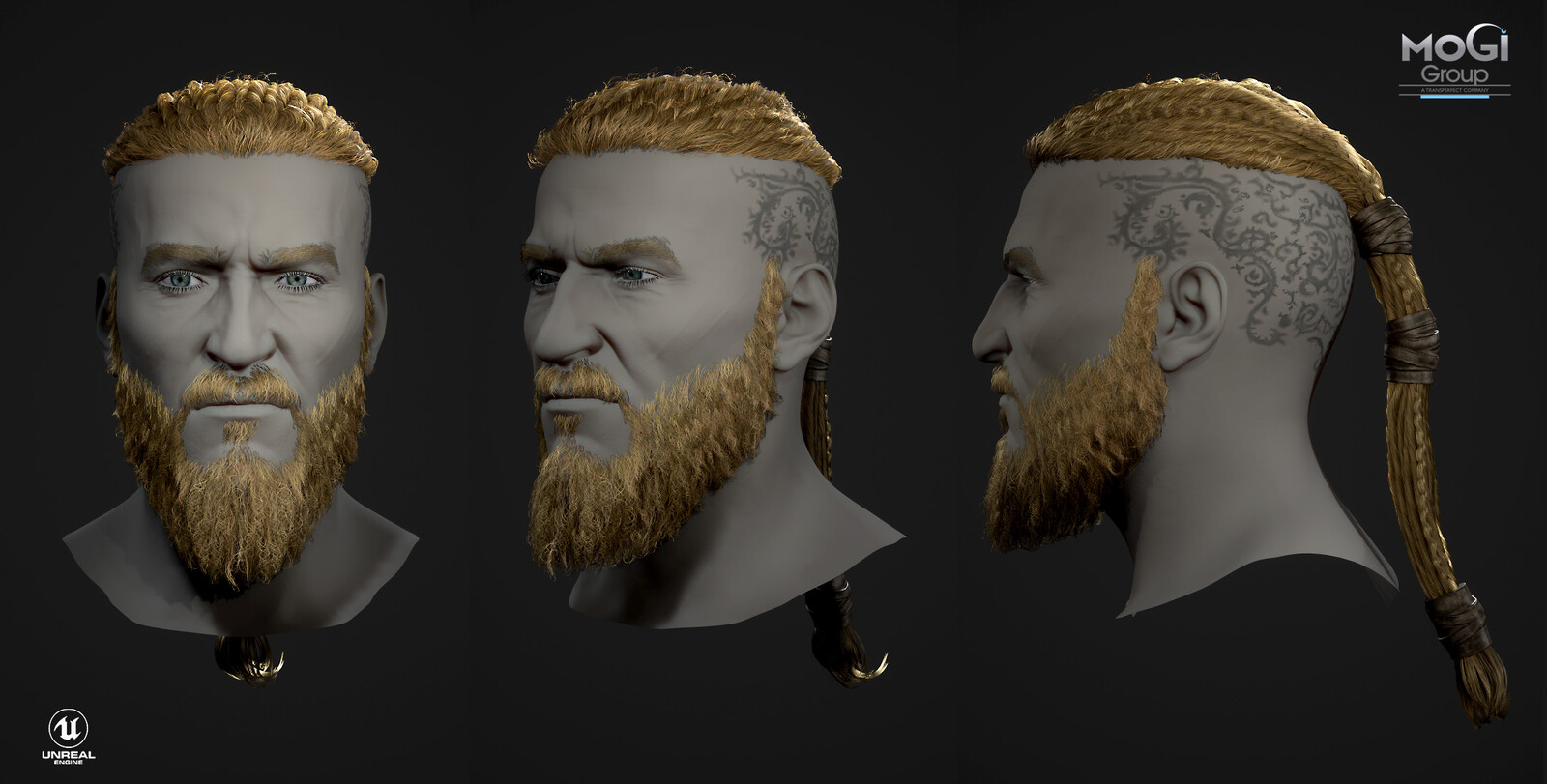 MoGi Group Realtime Hair Viking