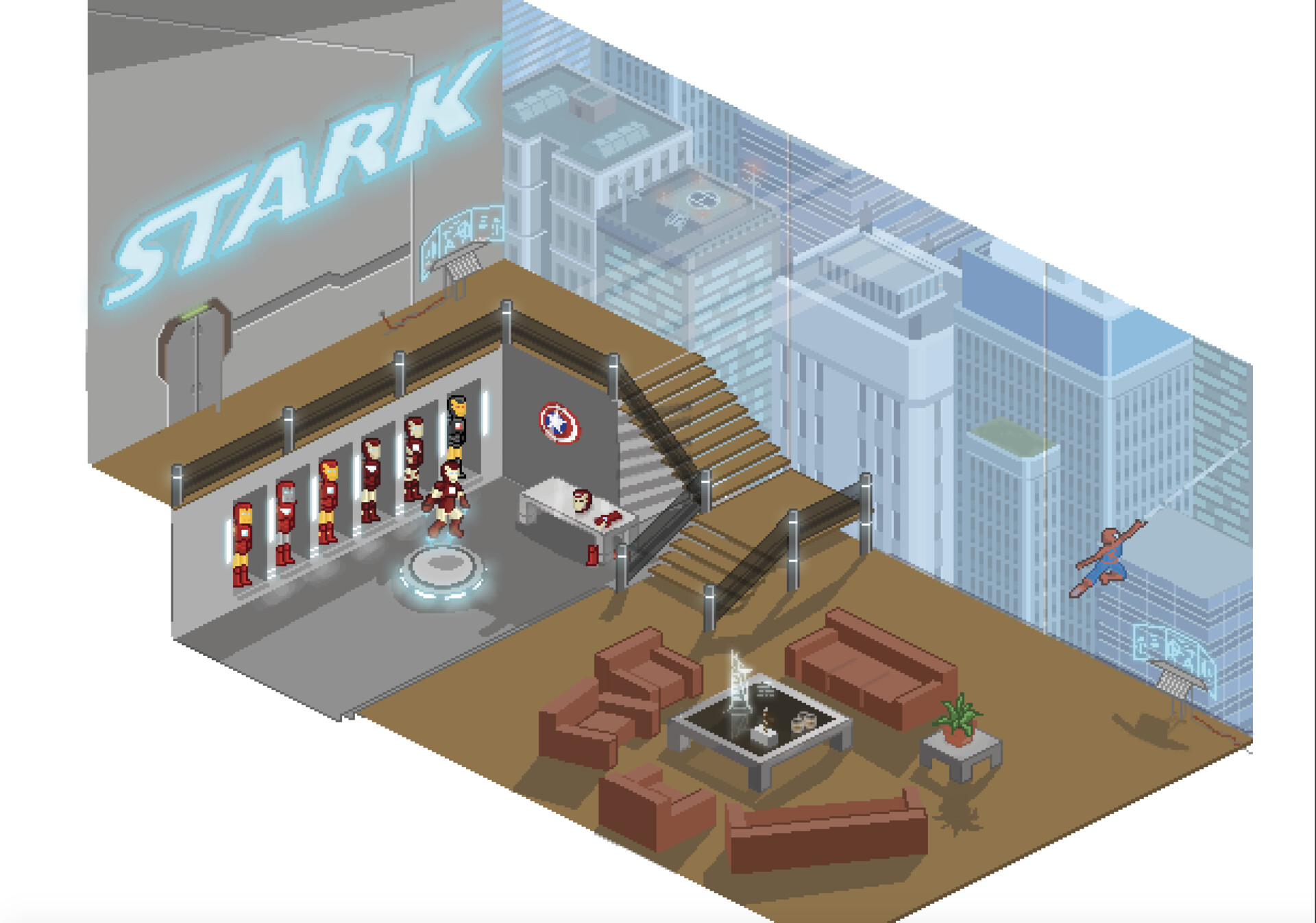 Gilles Mareschal 2017 Pixel Art Choose your favorite stark designs and purchase them as wall art, home decor, phone cases, tote bags, and more! gilles mareschal