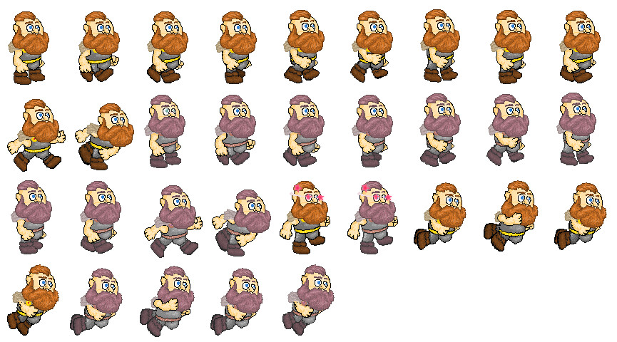 Artstation Super Dwarf Go 2d Game Pixel Art Amed Achalhaou