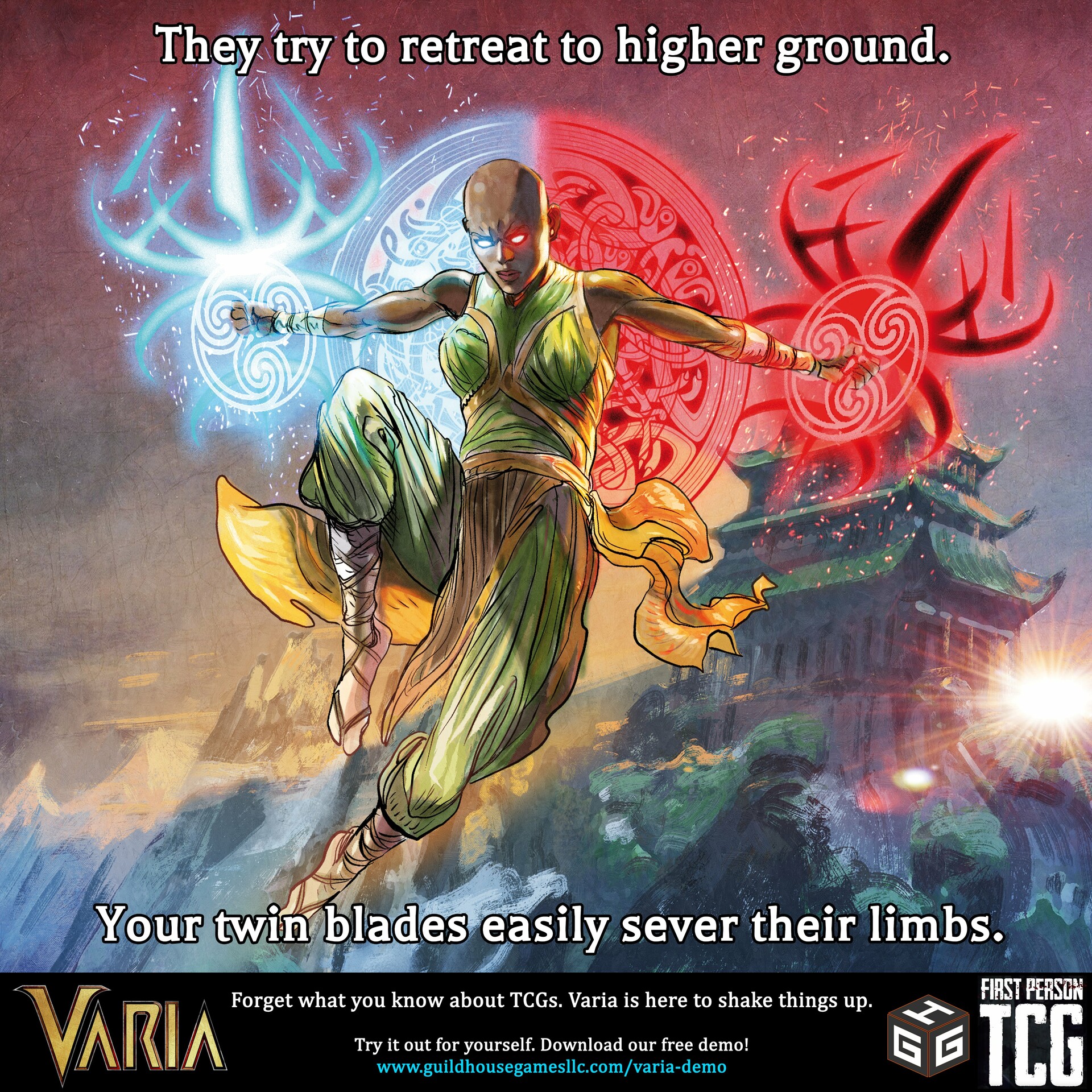 VARIA by Guildhouse Games: Twin Pillars of Adena Card