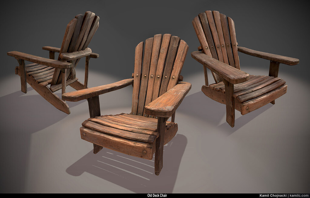 Old deck online chair