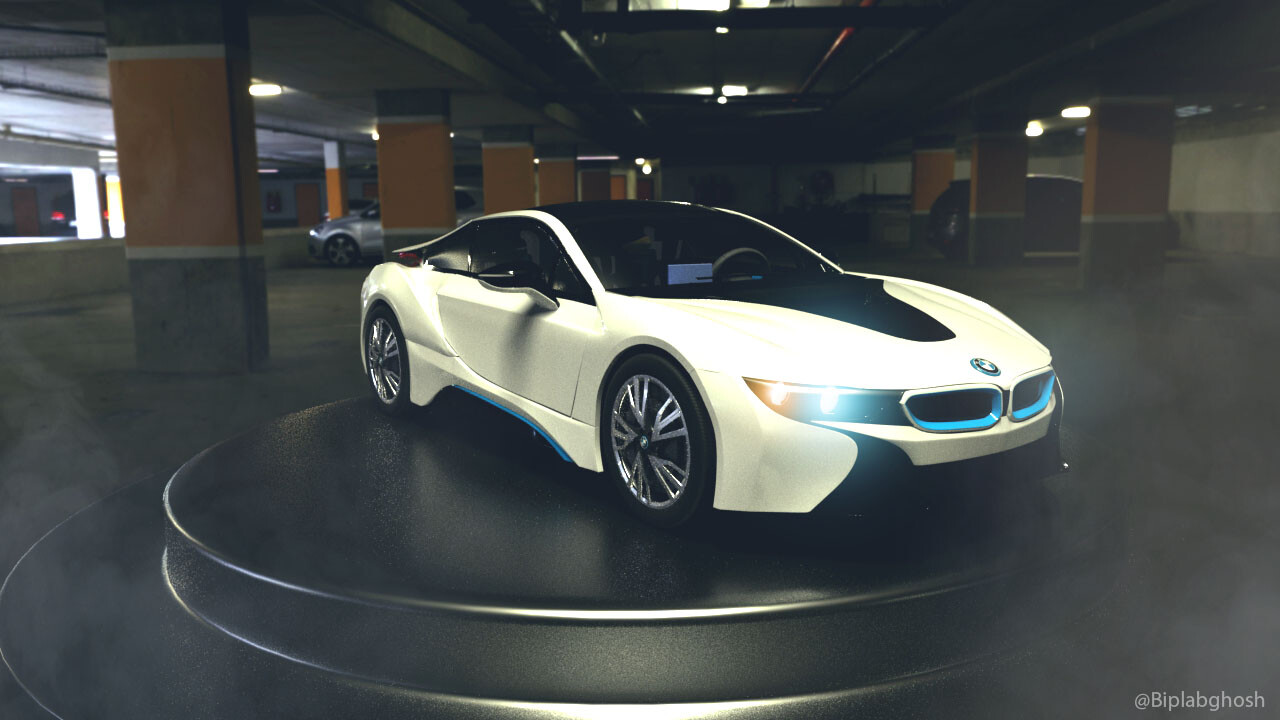 Artstation Bmw I8 3d Asset Model Biplab Ghosh
