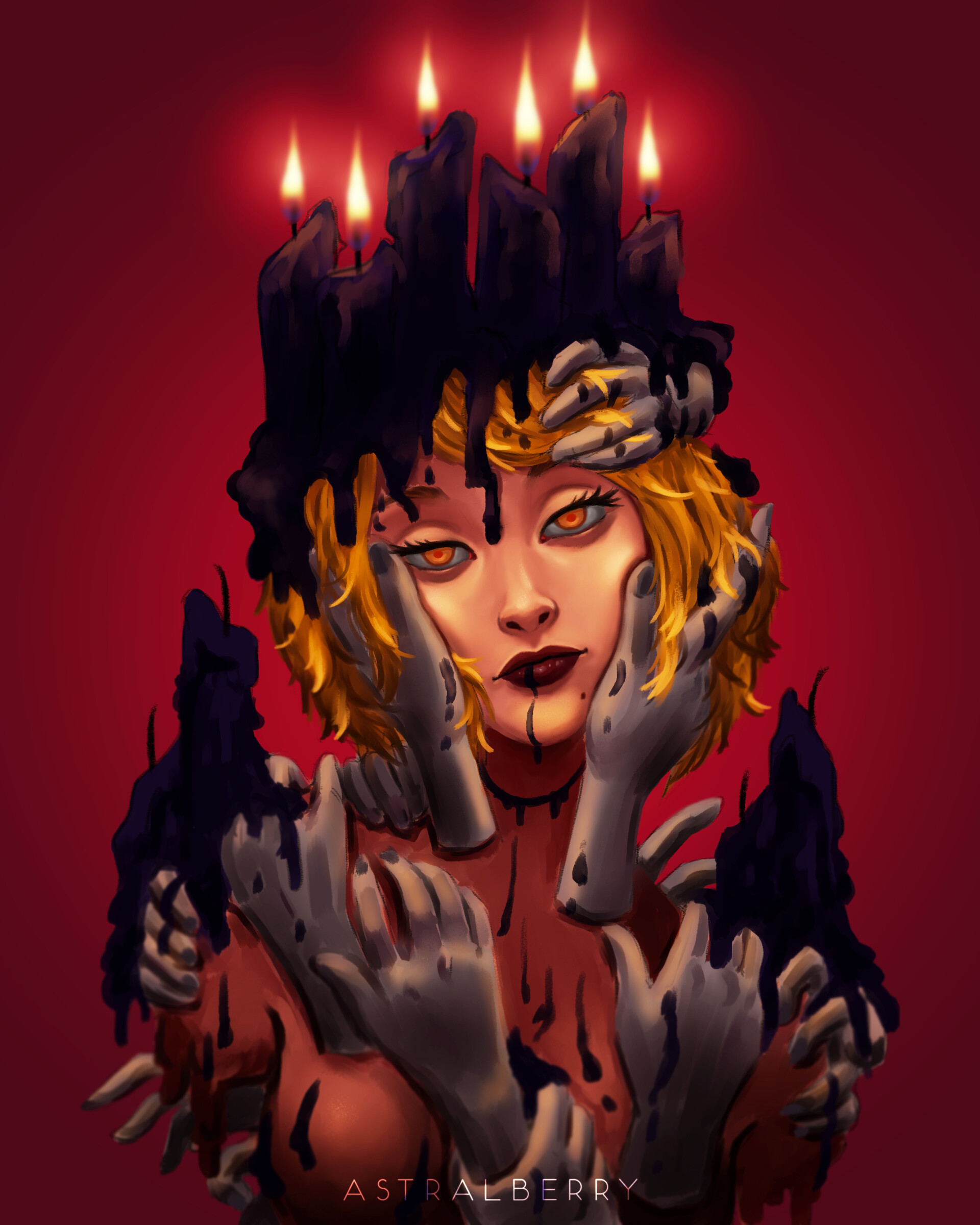 Artstation Candle Girl Dtiys Miguel Sagrado