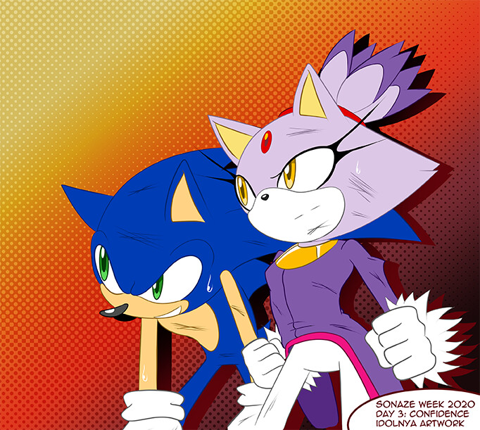 Image result for sonic y blaze beso