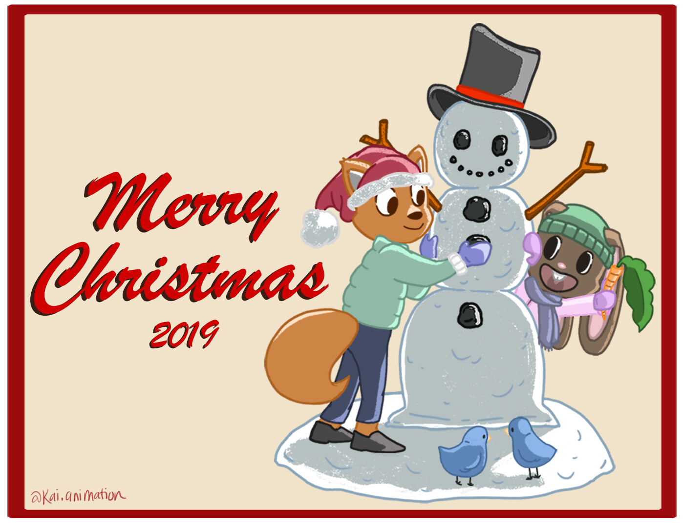 Christmas card design done for the family!