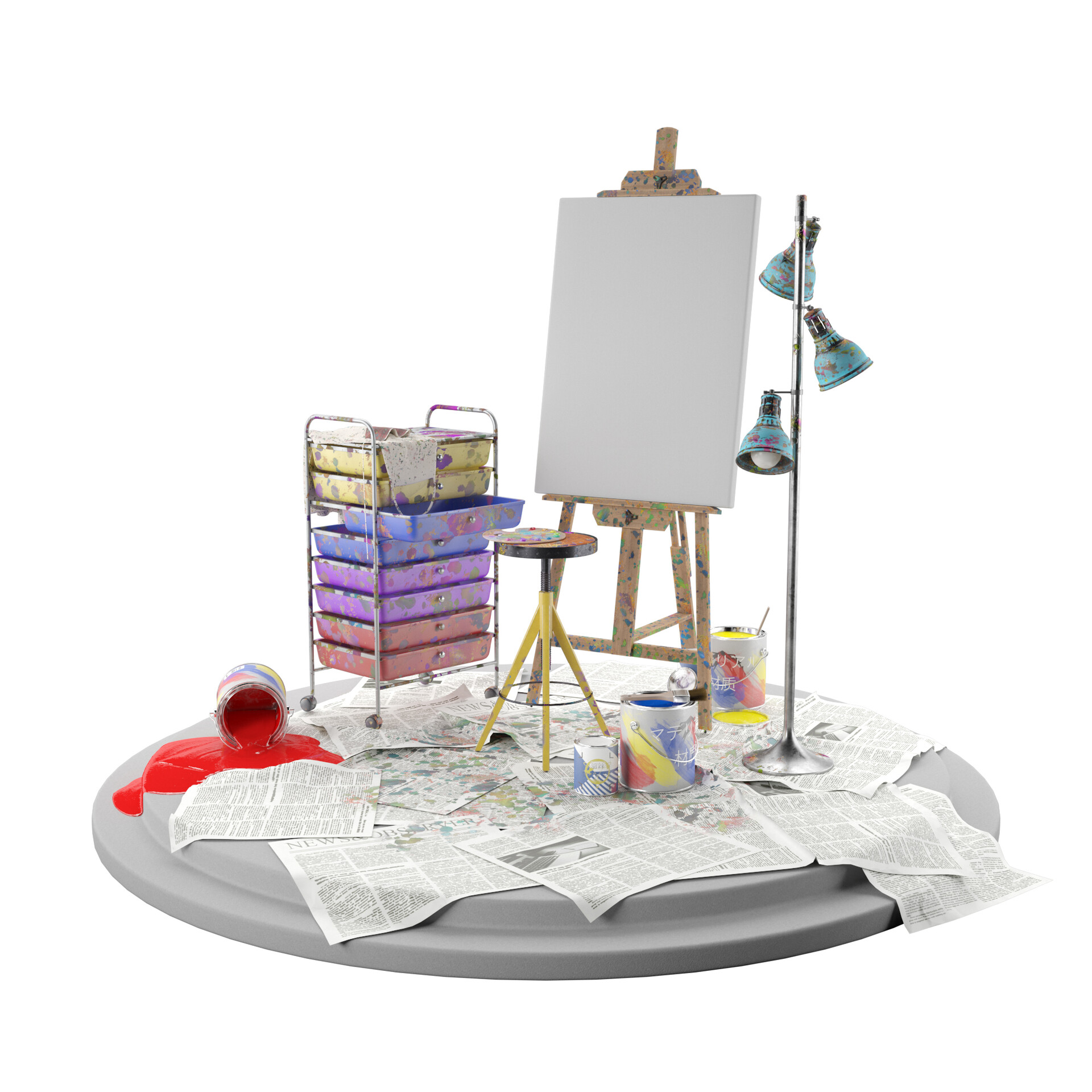 ArtStation Hard In The Paint