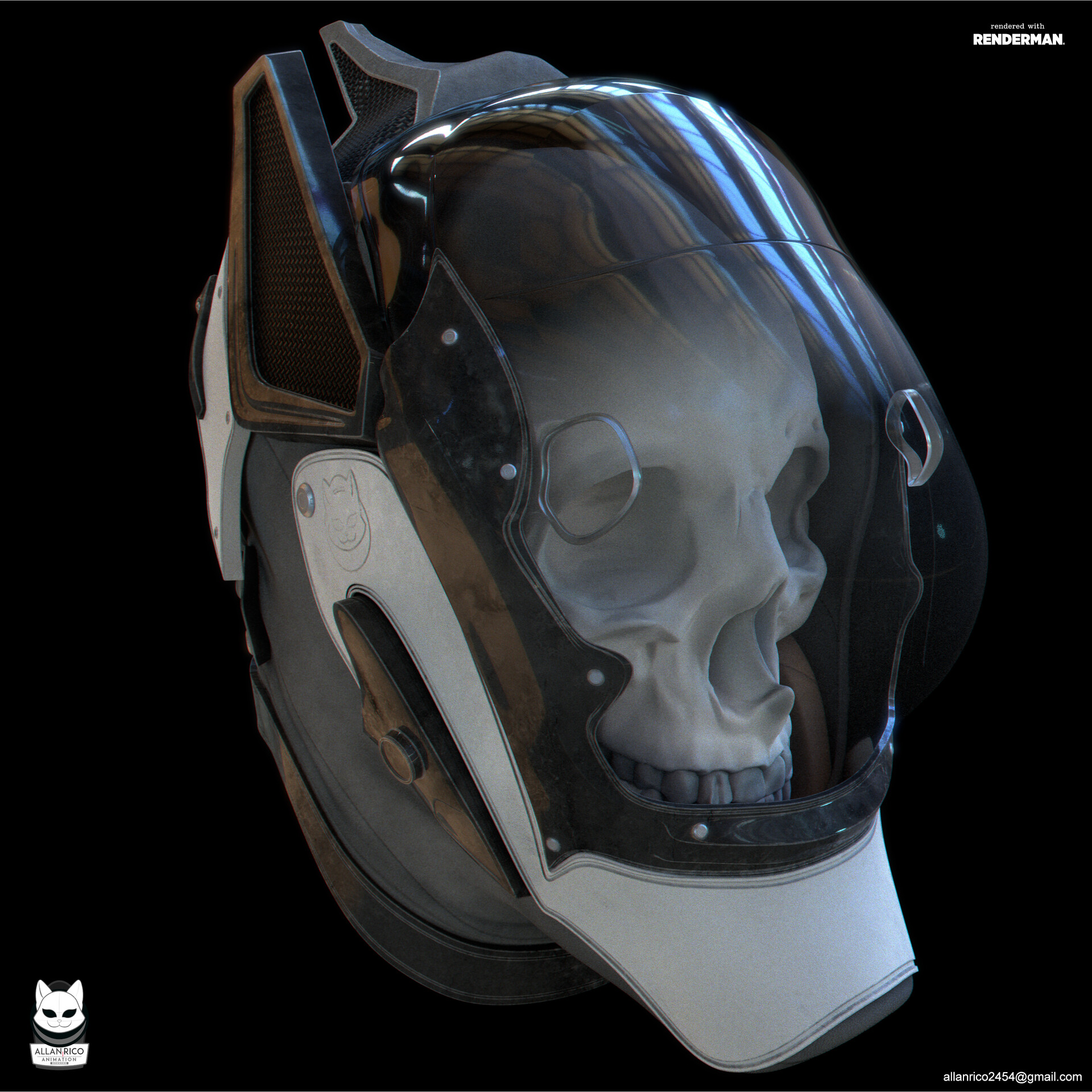 ArtStation - Sci-fi Space Helmet
