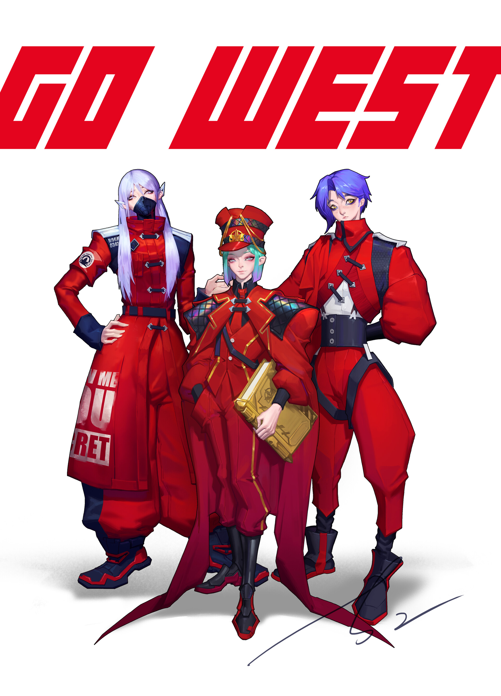 ArtStation GO WEST 地府三人组