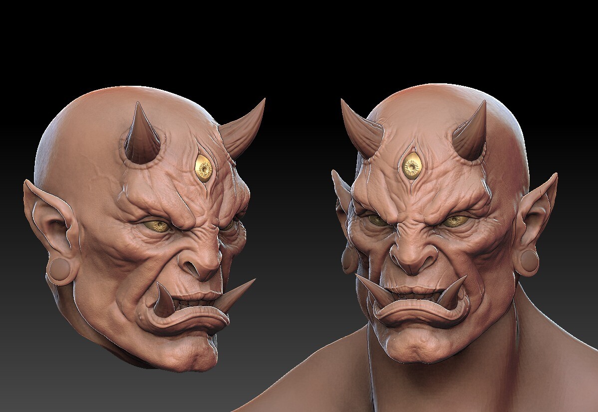 Slim oni 3d study