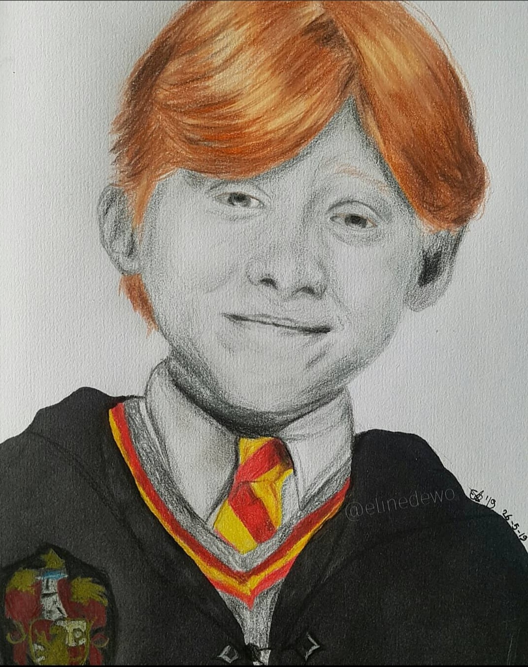Ron Weasley Pencil Drawing  jsanmateoart