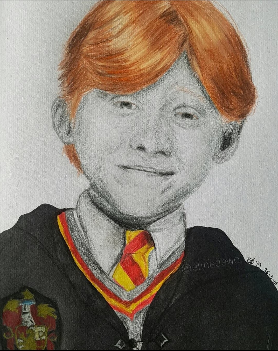 Artstation Ron Weasley Eline De Wolff The inside is a deep red and just a few additions to your drawing can easily add that detail. artstation ron weasley eline de wolff