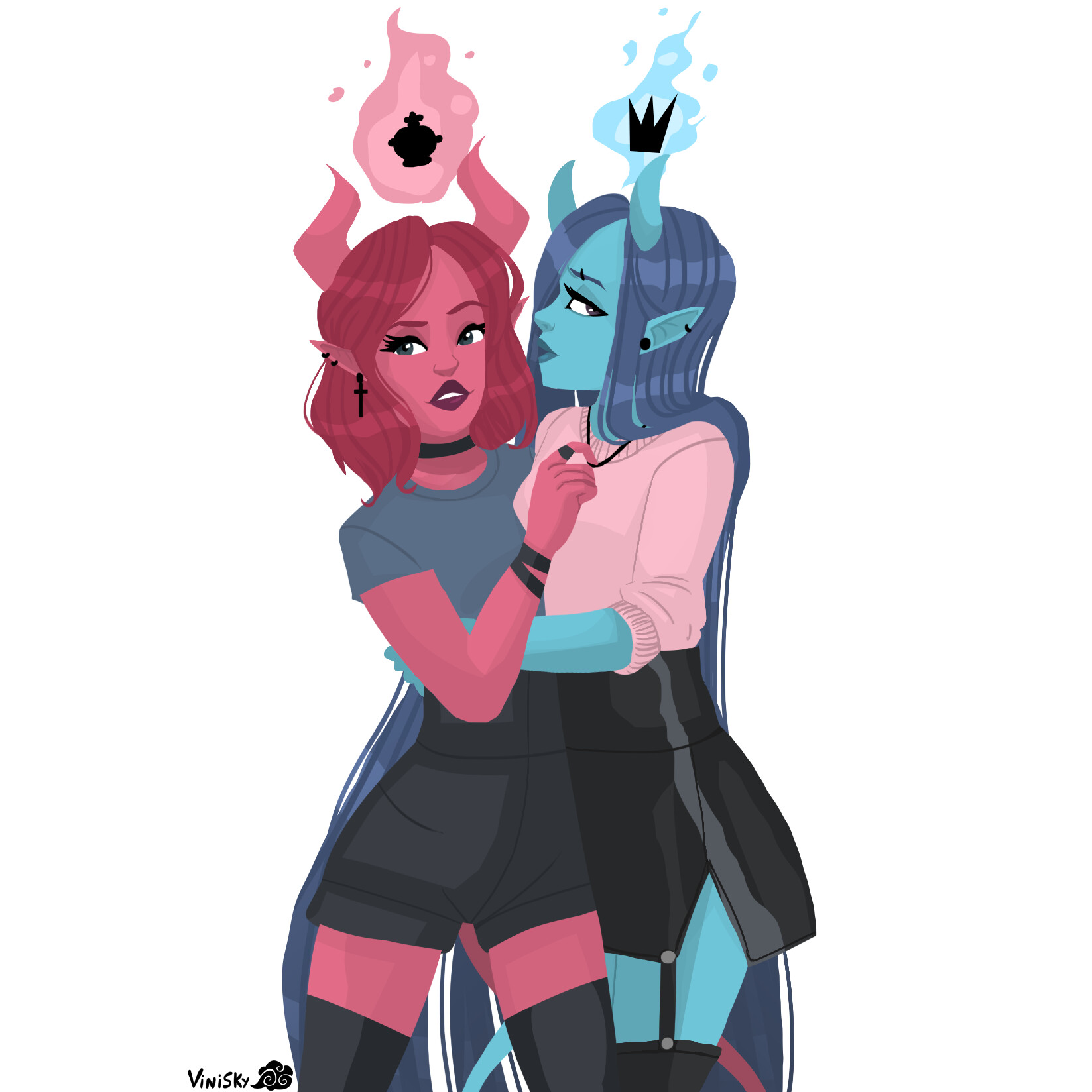 Mating With Oni Sisters 2 ArtStation - Oni Sisters