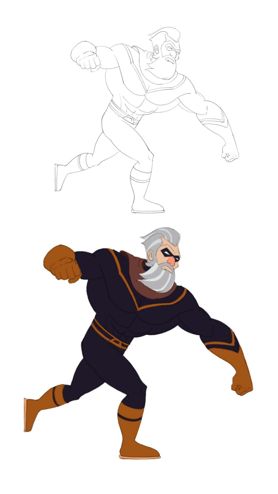 Pose of character from an existing show.