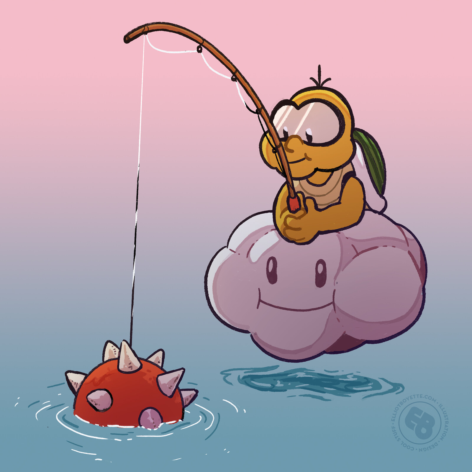 Lakitu on Break [Fan Art]