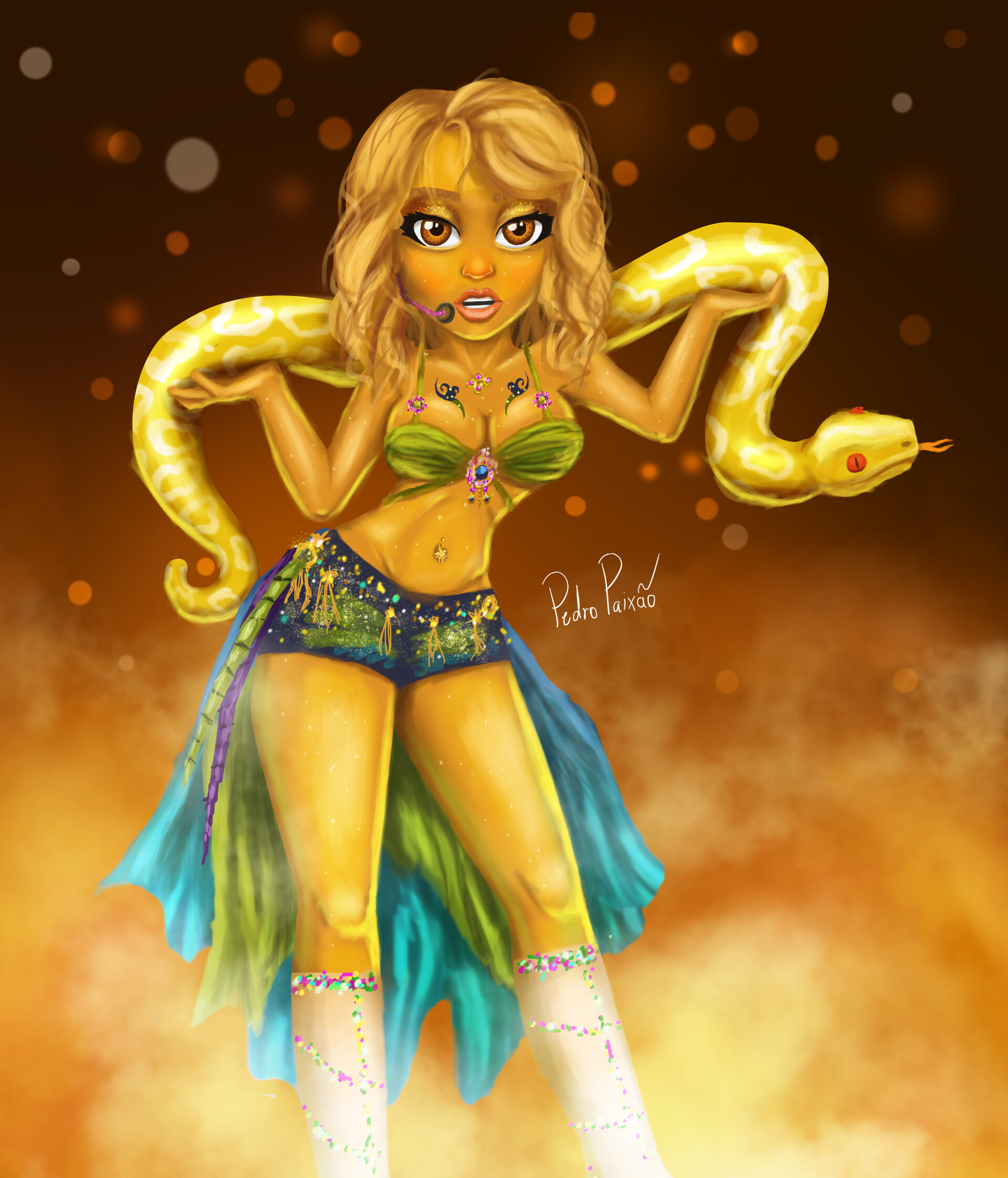 Artstation Britney Spears Vma 2001 Pedro Paixao