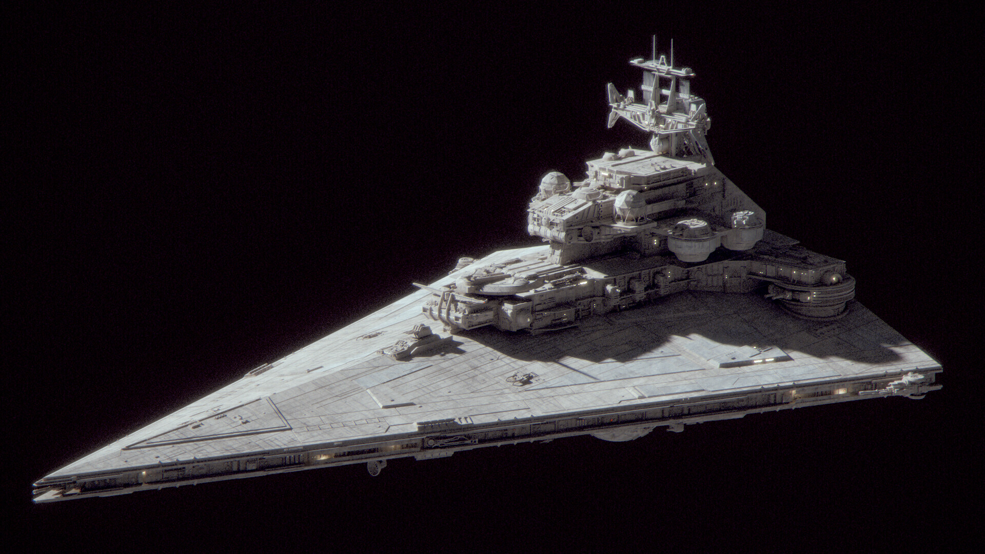 Colin Cantwell Star Destroyer Incursor Class (Design and 3D modeling)