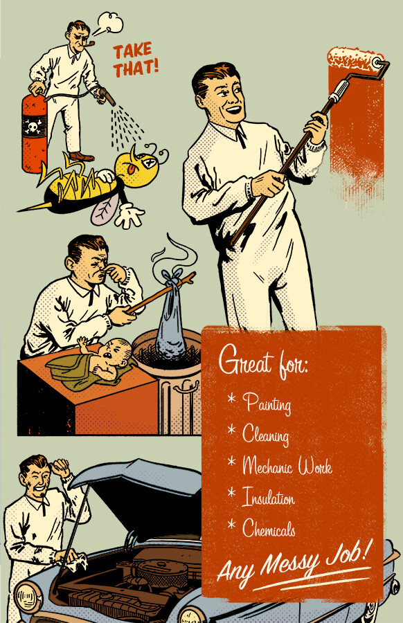 1950s Style Jumpsuit Ad