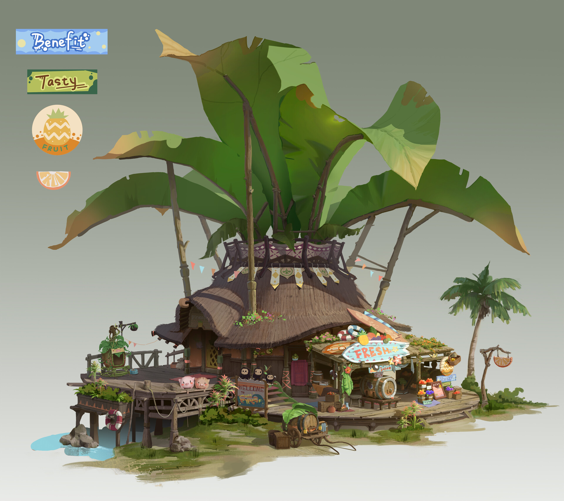 ArtStation Fruit House