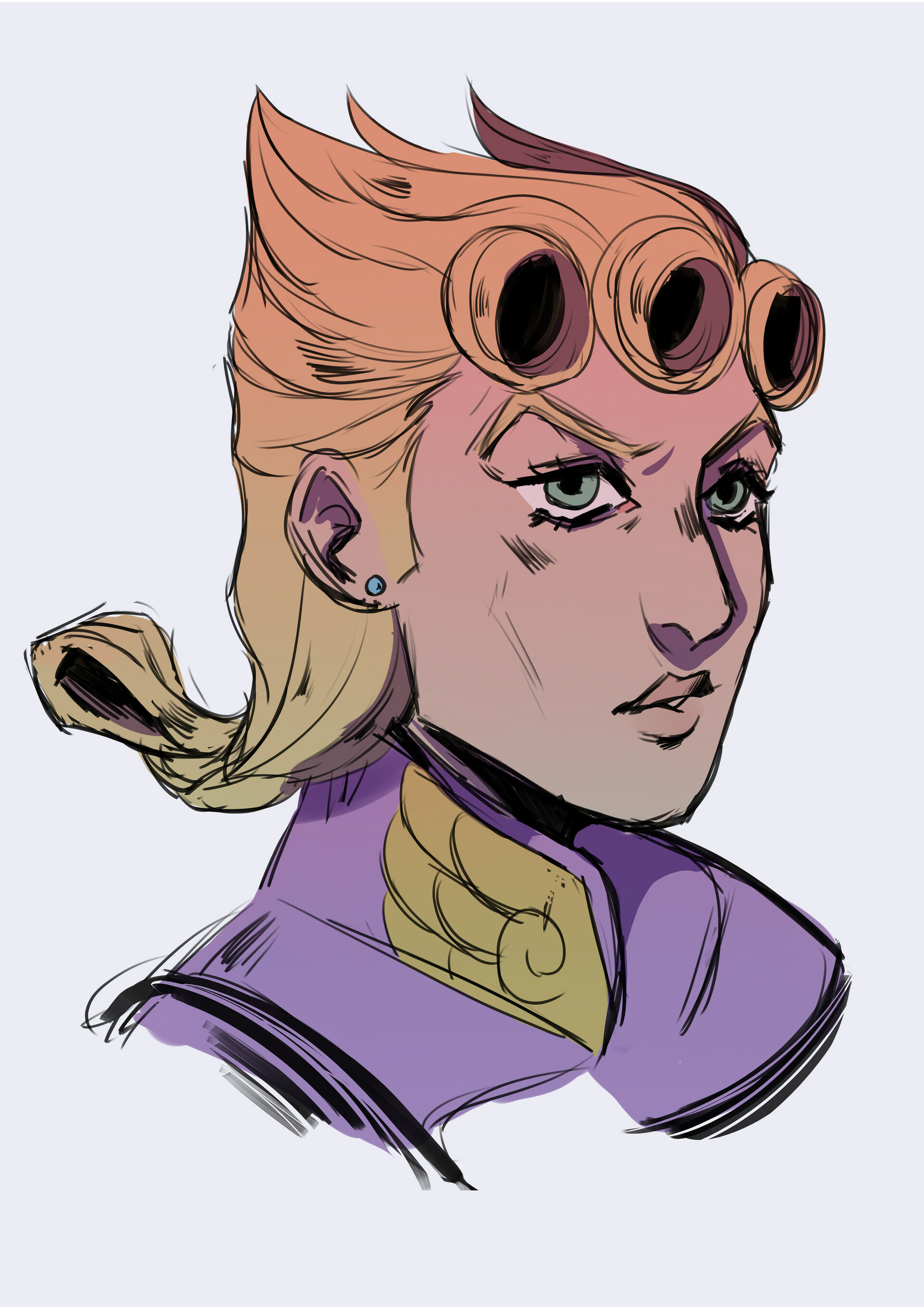 ArtStation - Giorno pose (JoJo's Bizarre Adventure)
