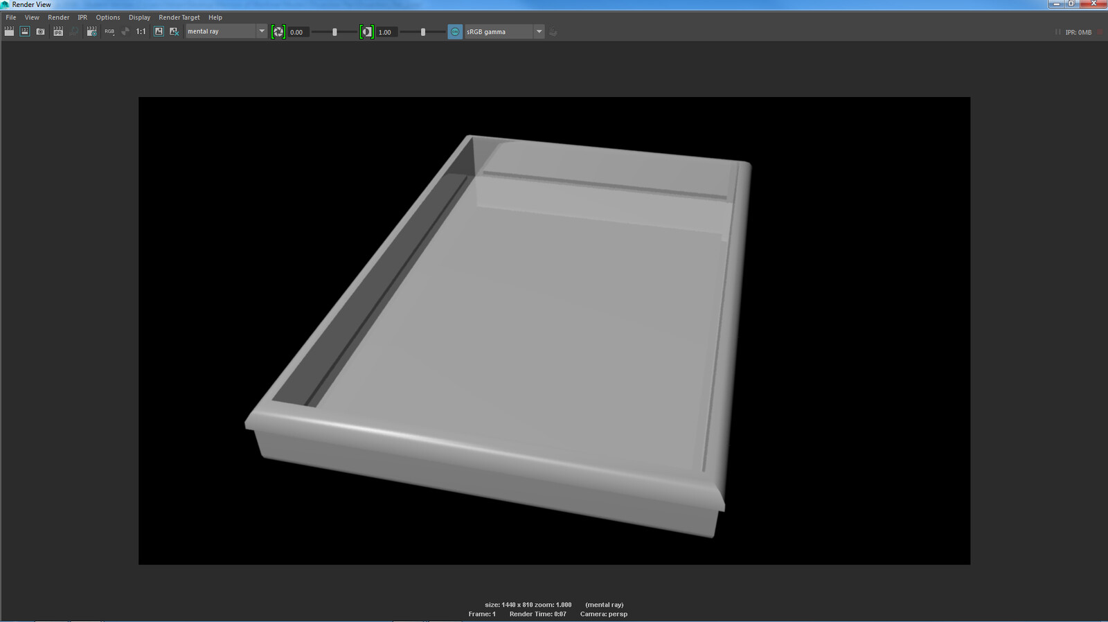 The bare model of the dissection pan