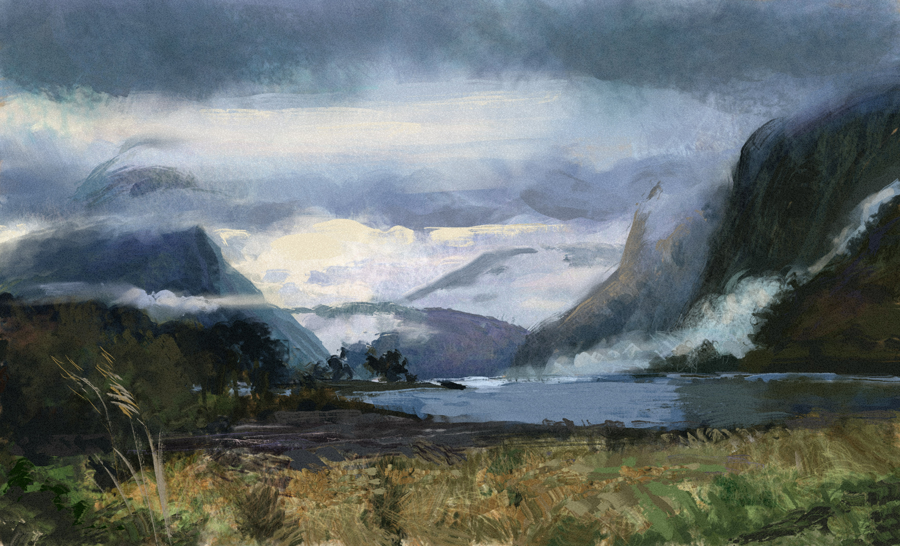 Artstation Digital Landscape Paintings Stephen Noble