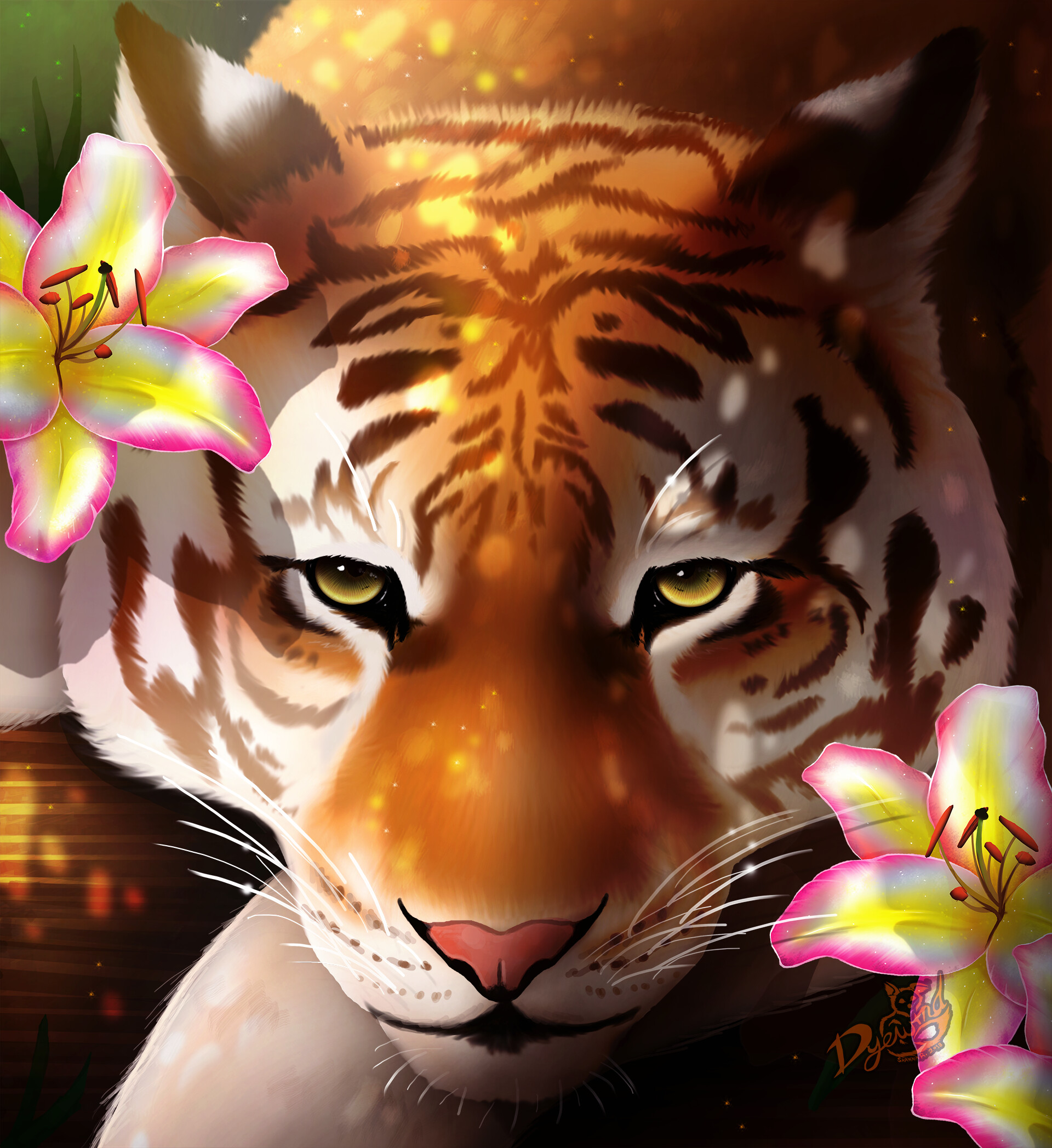 ArtStation - Tiger Pretty Lady