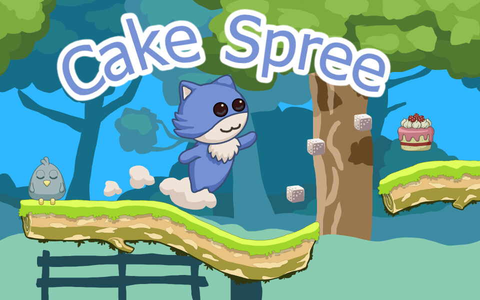 Title Screen of Cake Spree Prototype Game