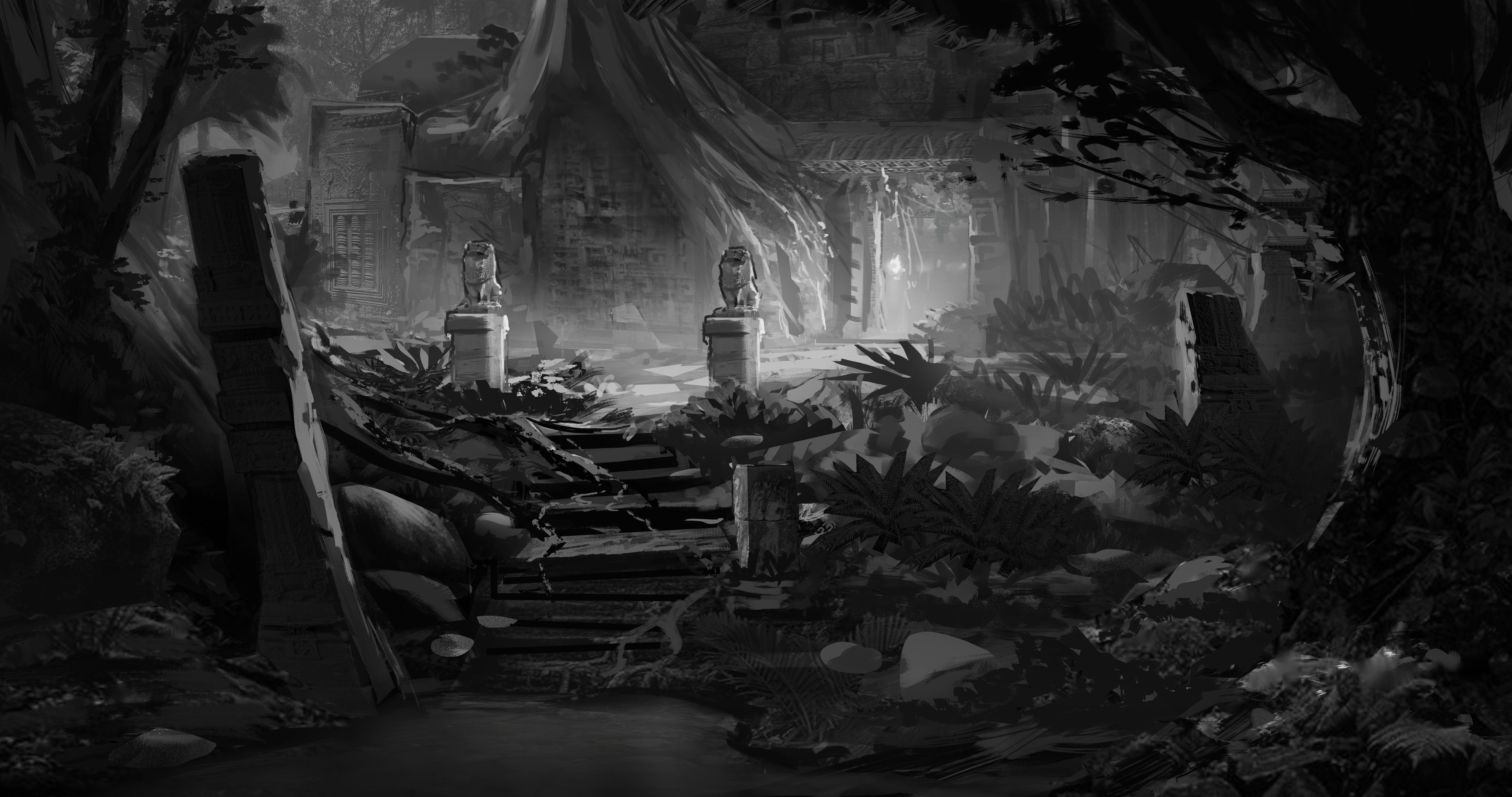 Artstation Mayan Aztec The Lost City Jungle Temple Ruins Angelina Andreas