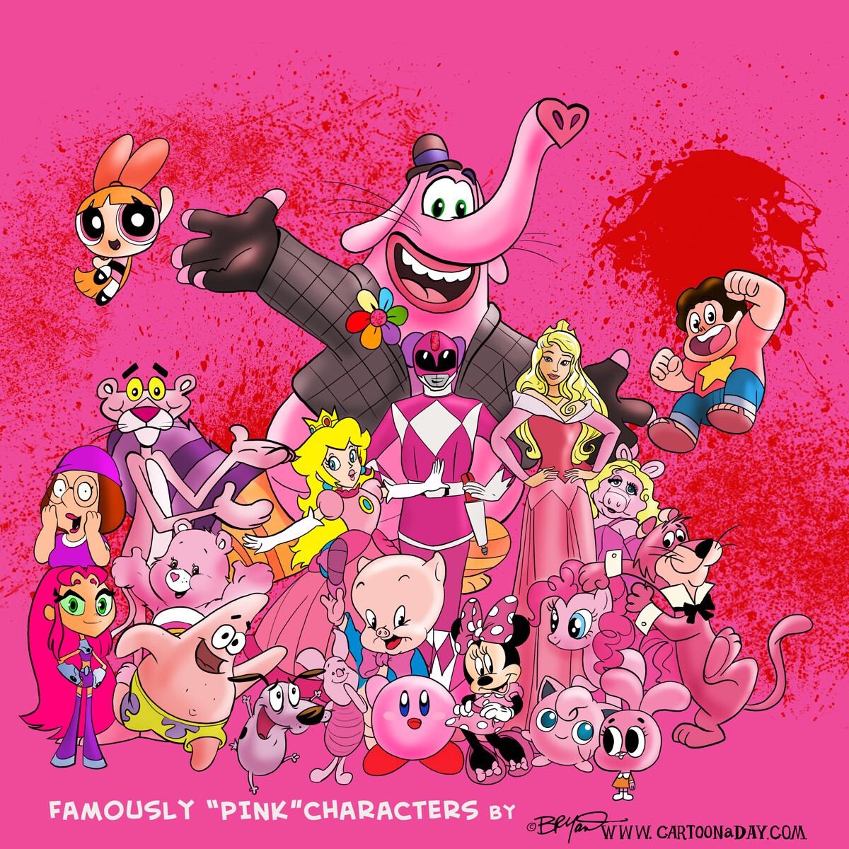 Hot Pink Characters