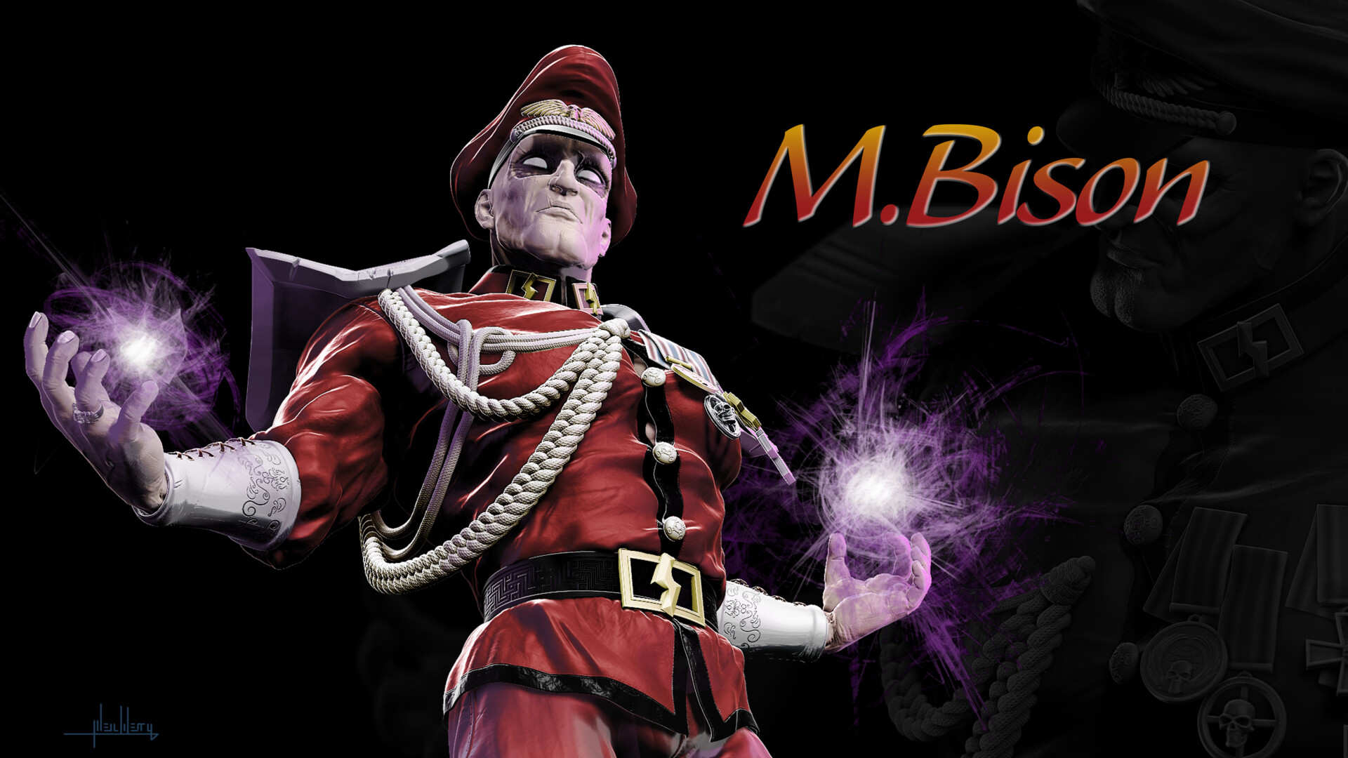 Artstation M Bison Street Fighter Neil Werry