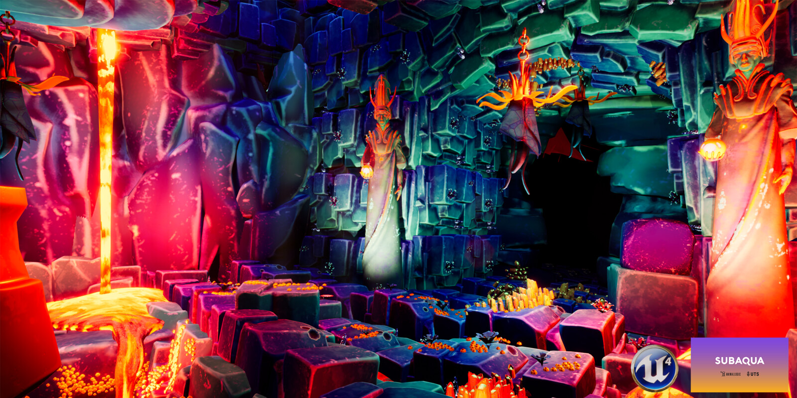 Cave Section: Lighting and Layout