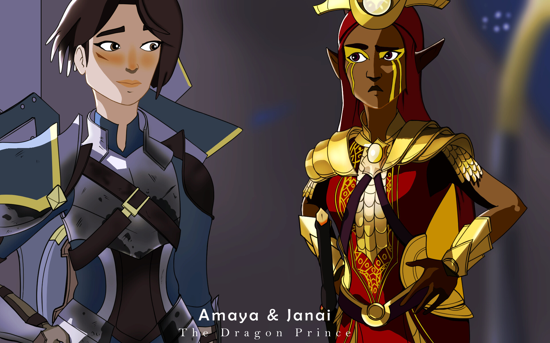 My two fav Character from the Netflix animation - The Dragon Prince.