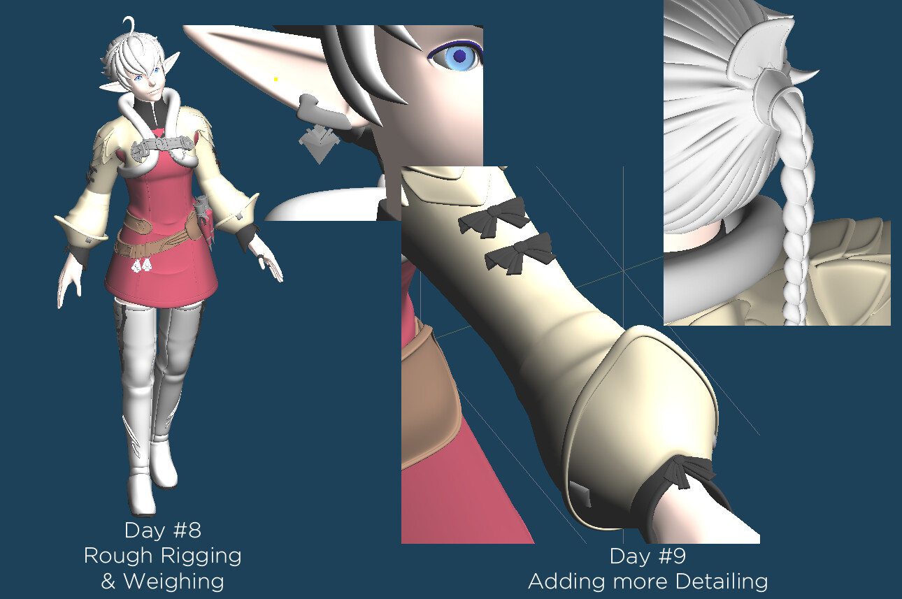 Artstation Ffxiv Alisae Leveilleur 3d Printable 3d Model Figure
