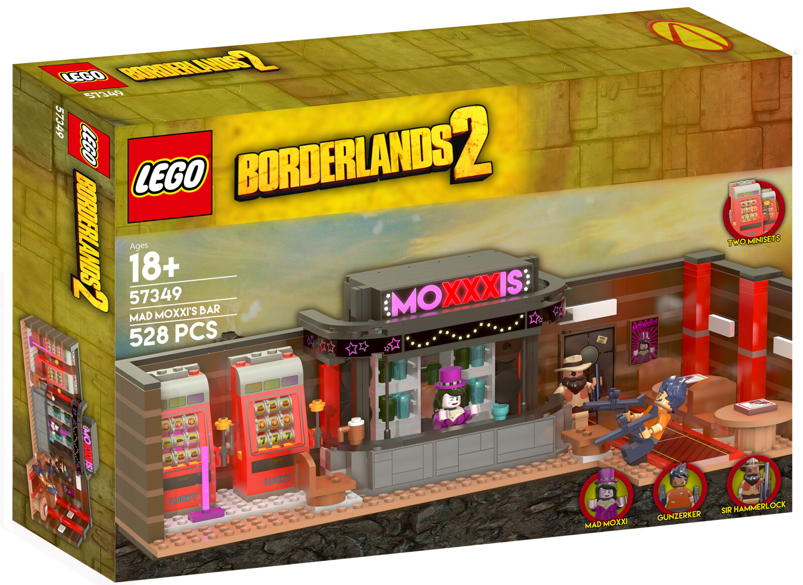 Nick B LEGO Borderlands 2 Mad Moxxi s Bar Set Art Piece