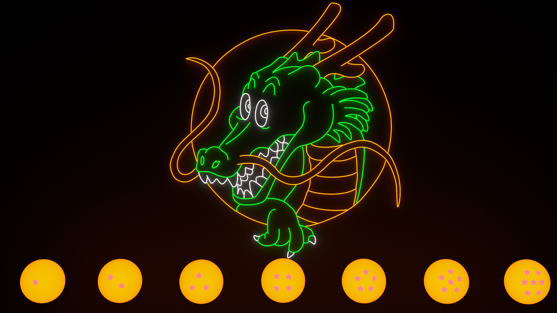 Artstation Dragon Ball Neon Design Devin Cutting