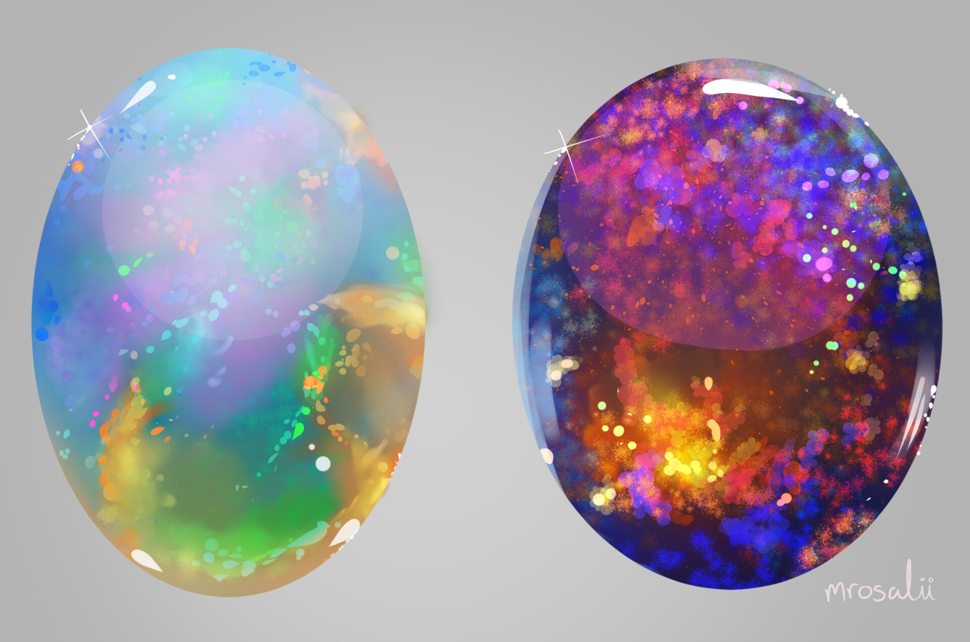 Artstation Opal Painting Melina Rosales