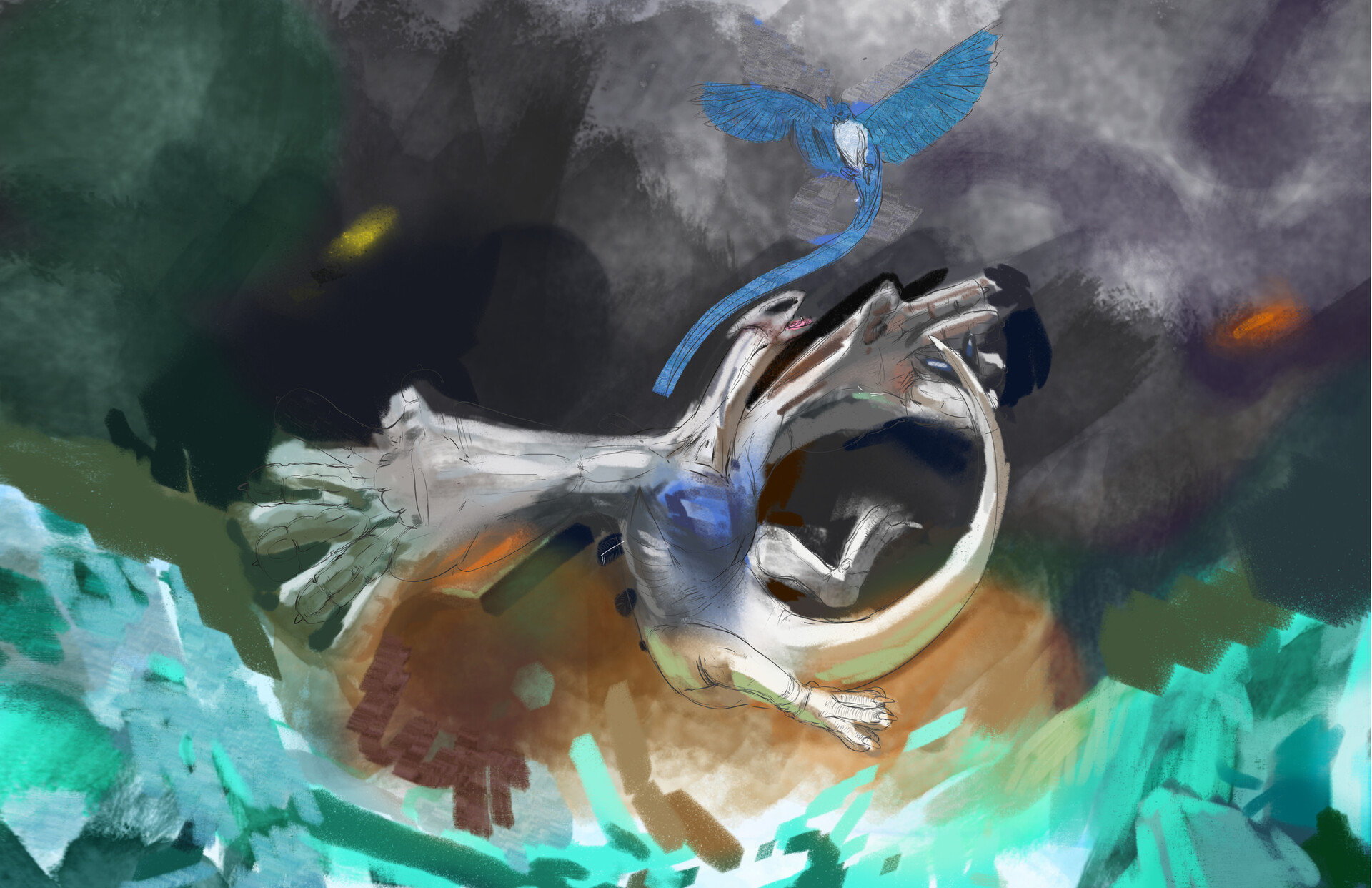 ArtStation - Lugia Zapdos Moltres Articuno