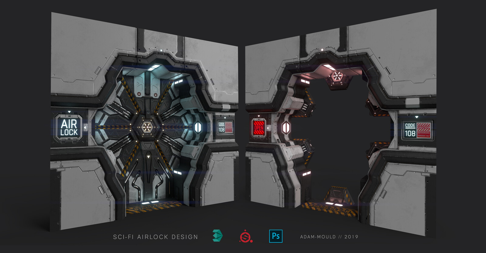 Adam Mould - SCI - FI Airlock Door