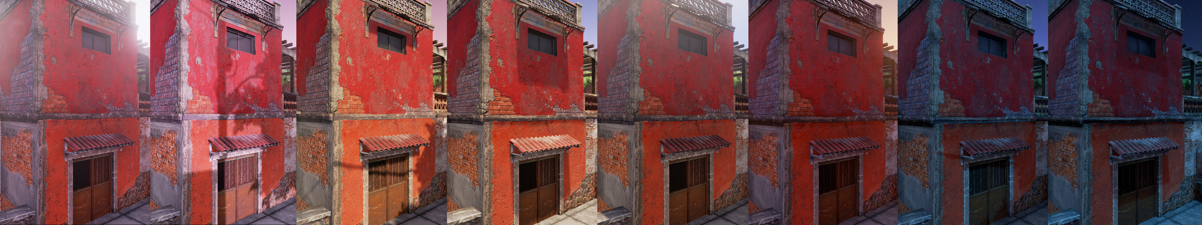 Time of Day Texture Tests: Substance Designer and Painter