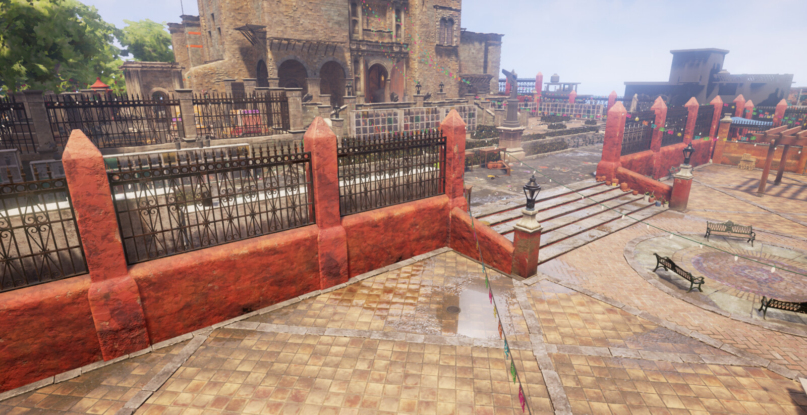 Fences and Ground: Prop and Texture work