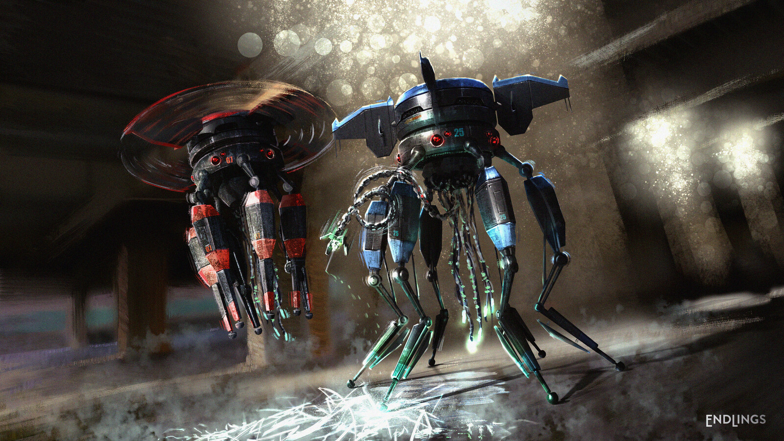 ENDLINGS Arachnid AI Drone design