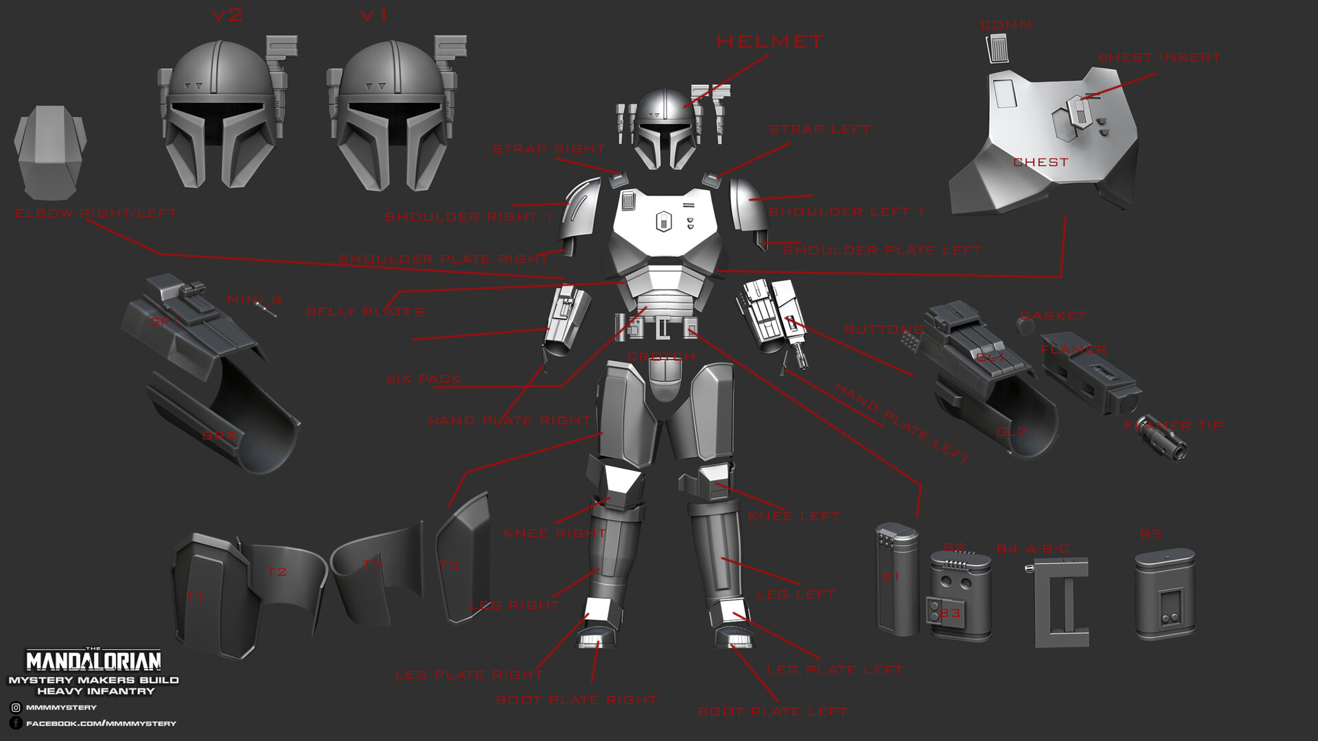 Artstation Heavy Infantry Mandalorian Full Body Armor Wearable