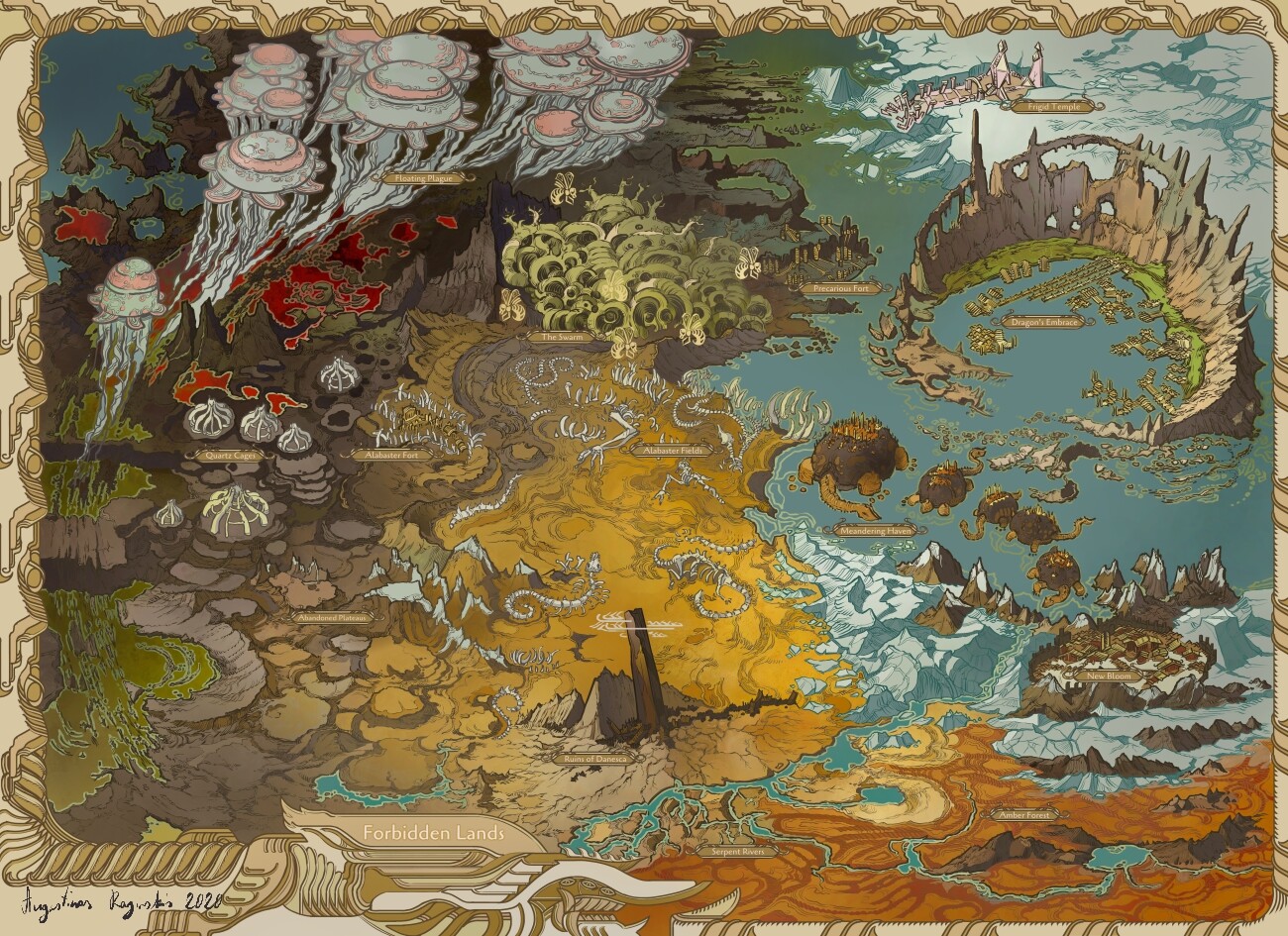 Forbidden lands карта