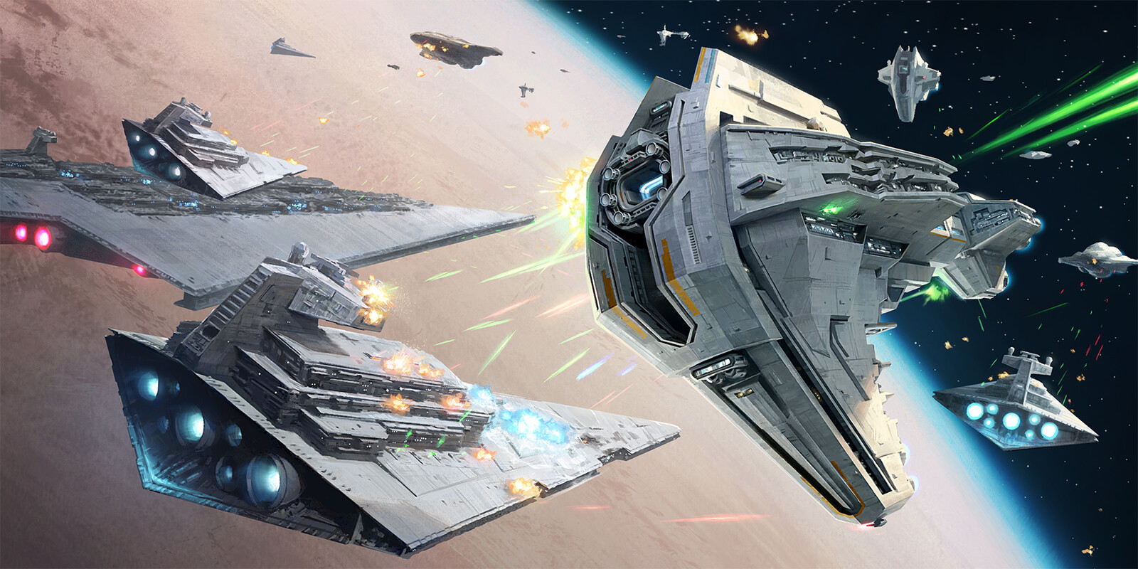 The Nadiri Starhawk "Amity" at the Battle of Jakku.