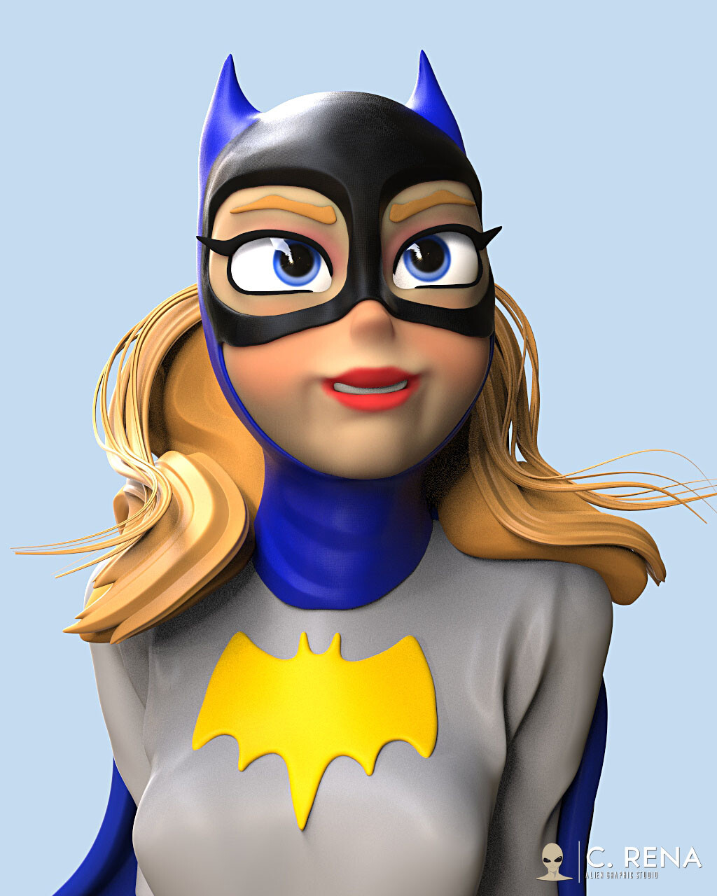 Batgirl (Keyshot Color BG)