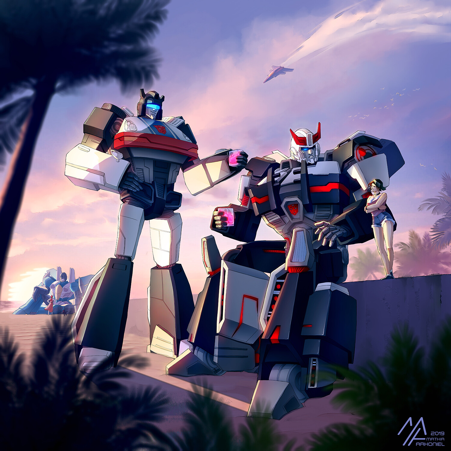 Prowl And Jazz Transformers Animated 